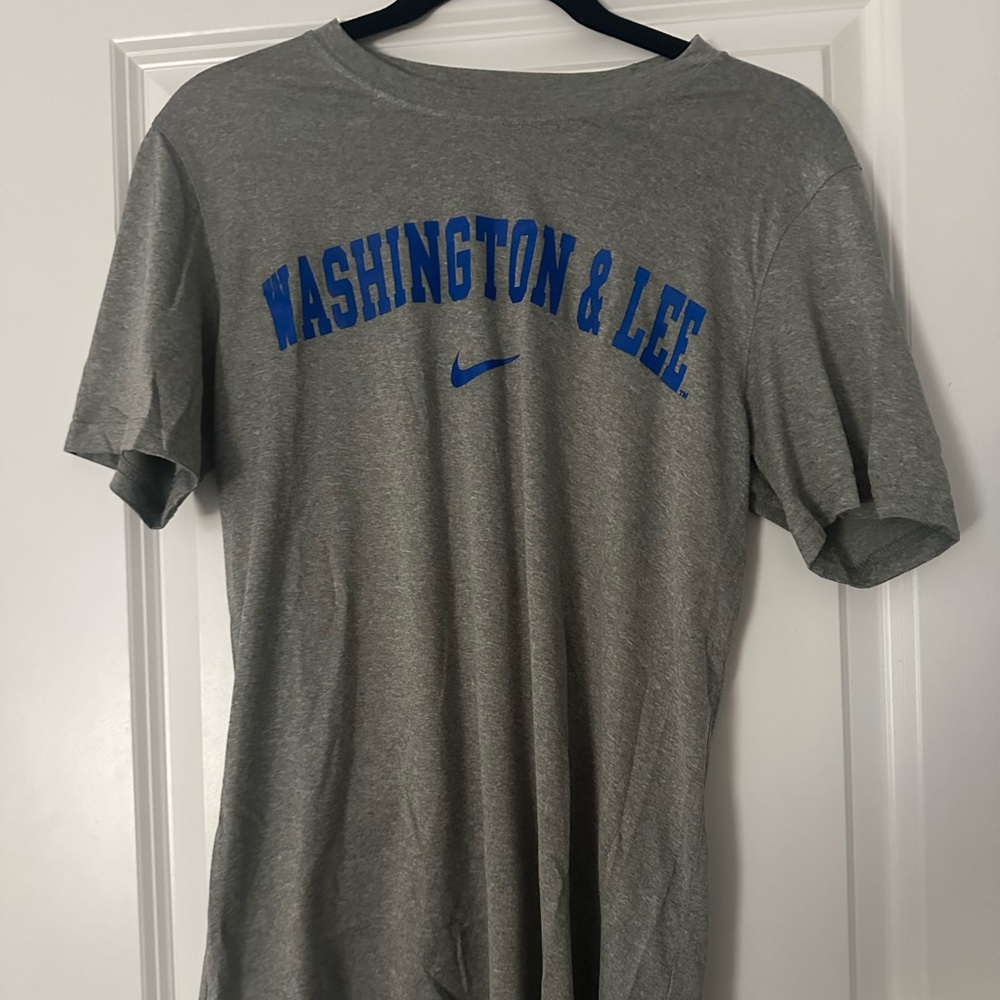 Washington and Lee University Grey Nike Dri Fit Tshirt